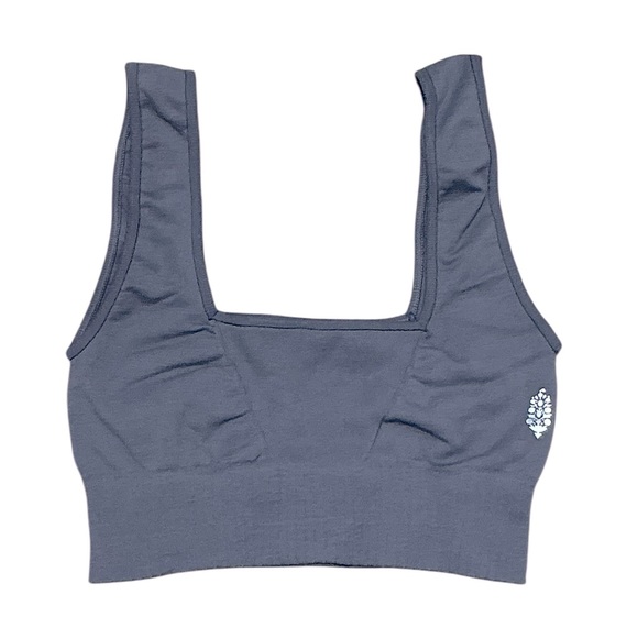 FP MOVEMENT Good Karma Square Neck Bra XS/S Gunmetal NWT - Picture 2 of 6